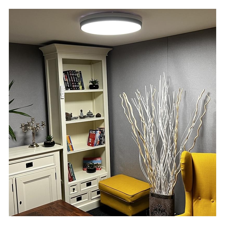 LED Prigušiva stropna svjetiljka LED/48W/230V 2700-6500K Wi-Fi Tuya + daljinski upravljač