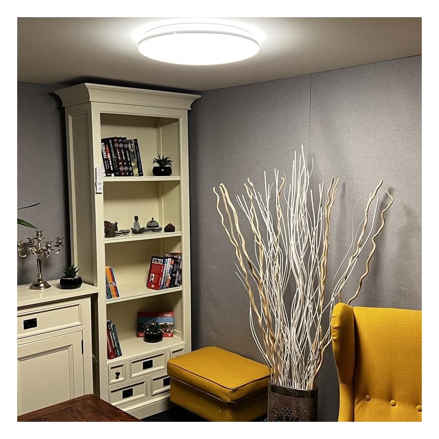 LED Prigušiva stropna svjetiljka LED/48W/230V 2700-6500K Wi-Fi Tuya + daljinski upravljač
