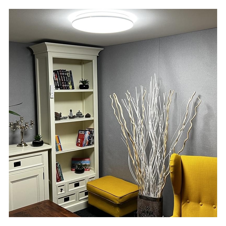 LED Prigušiva stropna svjetiljka LED/48W/230V 2700-6500K Wi-Fi Tuya + daljinski upravljač