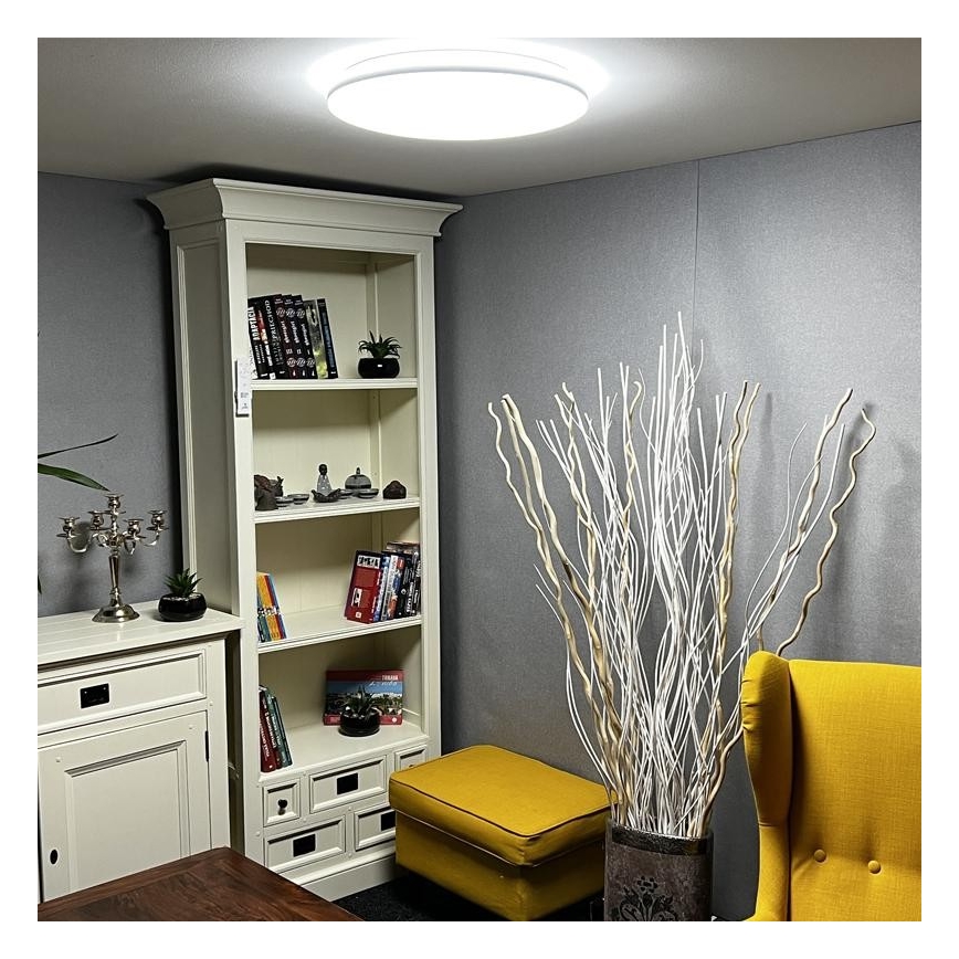 LED Prigušiva stropna svjetiljka LED/48W/230V 2700-6500K Wi-Fi Tuya + daljinski upravljač