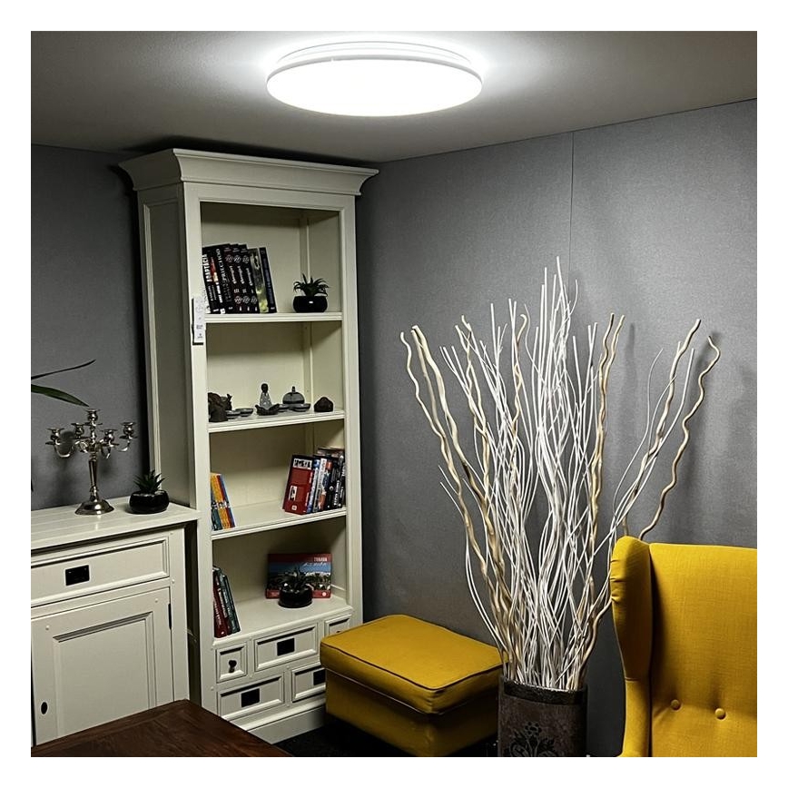 LED Prigušiva stropna svjetiljka LED/48W/230V 2700-6500K Wi-Fi Tuya + daljinski upravljač
