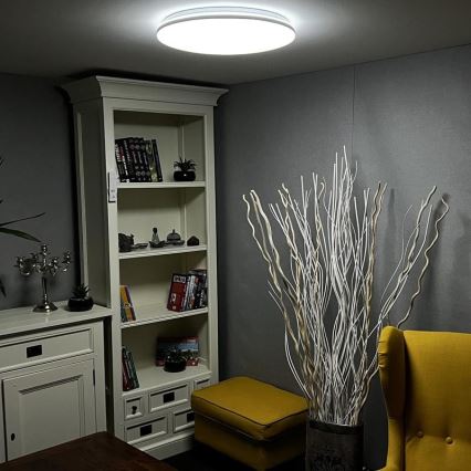 LED Prigušiva stropna svjetiljka LED/48W/230V 2700-6500K Wi-Fi Tuya + daljinski upravljač