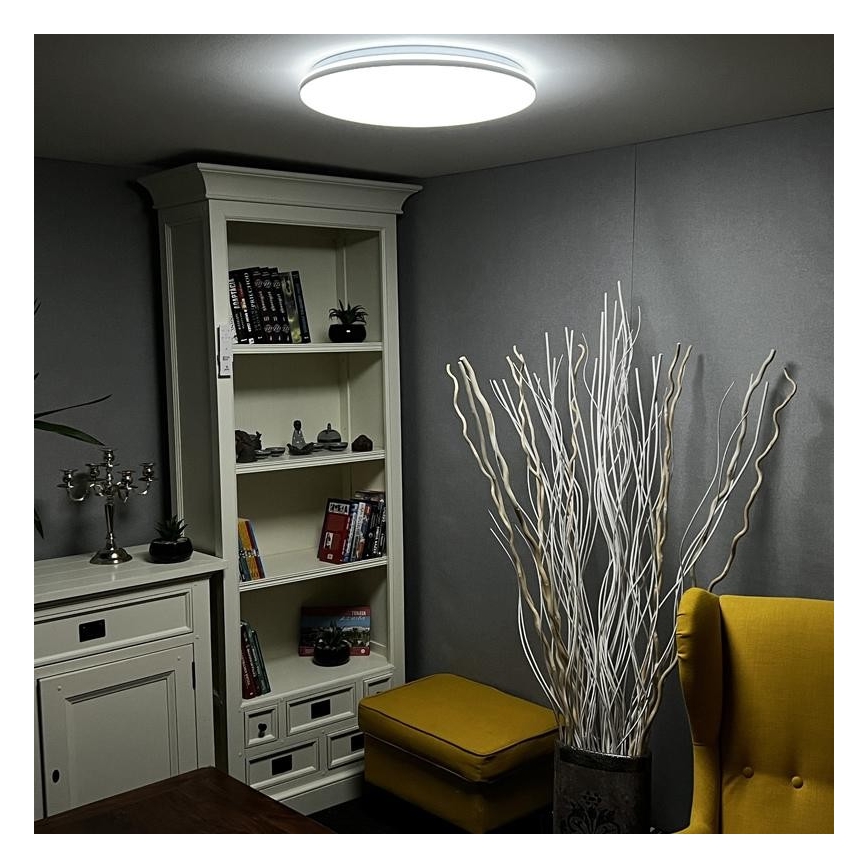 LED Prigušiva stropna svjetiljka LED/48W/230V 2700-6500K Wi-Fi Tuya + daljinski upravljač