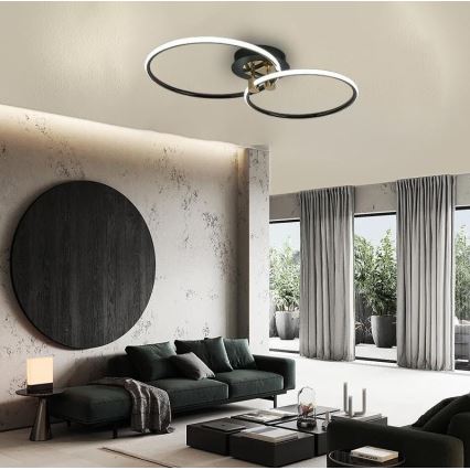 LED Prigušiva stropna svjetiljka LED/48W/230V 3000-6500K + daljinski upravljač