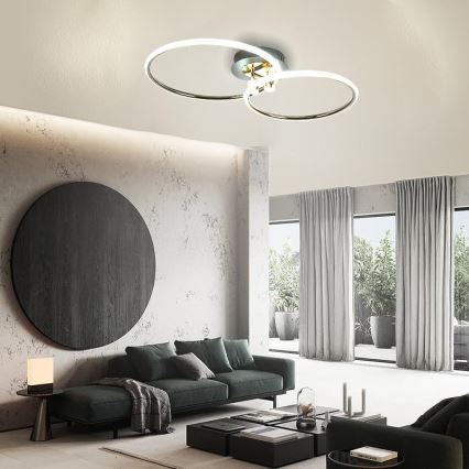 LED Prigušiva stropna svjetiljka LED/48W/230V 3000-6500K + daljinski upravljač