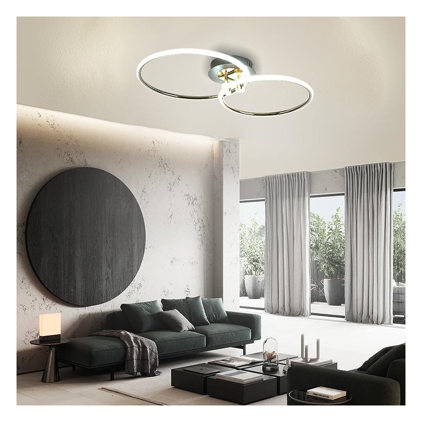 LED Prigušiva stropna svjetiljka LED/48W/230V 3000-6500K + daljinski upravljač