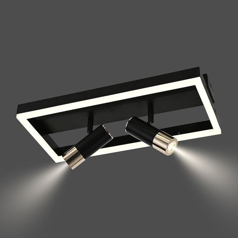 LED Prigušiva stropna svjetiljka LED/50W/230V 3000-6500K crna + daljinski upravljač