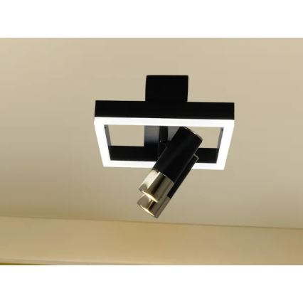 LED Prigušiva stropna svjetiljka LED/50W/230V 3000-6500K crna + daljinski upravljač