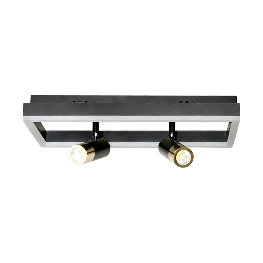 LED Prigušiva stropna svjetiljka LED/50W/230V 3000-6500K crna + daljinski upravljač