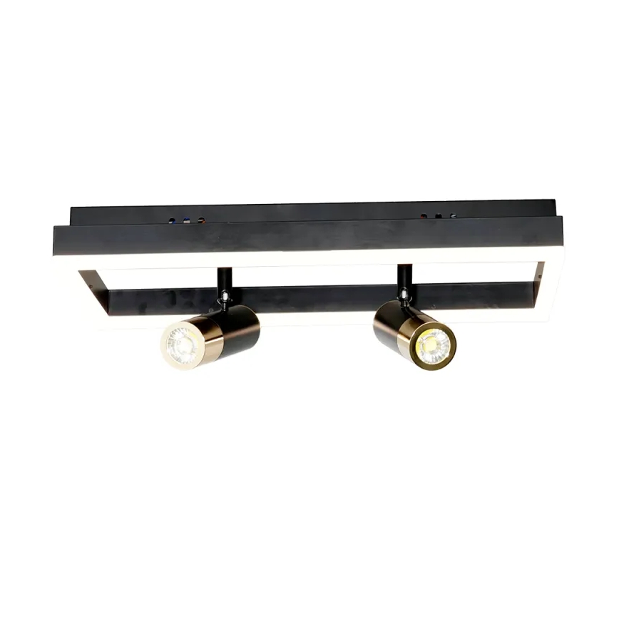 LED Prigušiva stropna svjetiljka LED/50W/230V 3000-6500K crna + daljinski upravljač