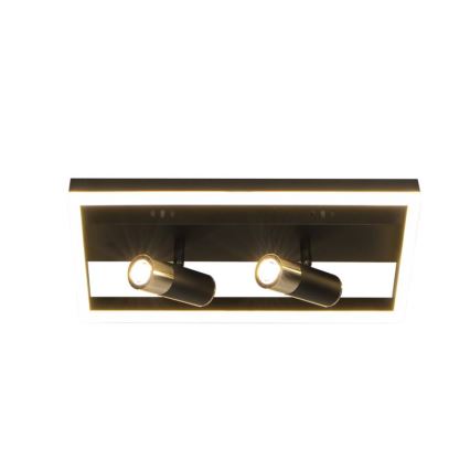 LED Prigušiva stropna svjetiljka LED/50W/230V 3000-6500K crna + daljinski upravljač