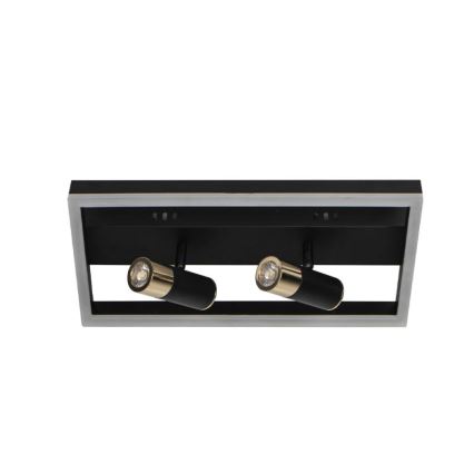 LED Prigušiva stropna svjetiljka LED/50W/230V 3000-6500K crna + daljinski upravljač