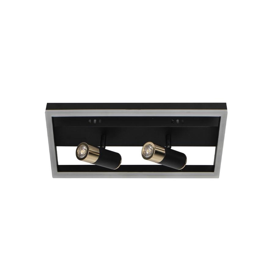 LED Prigušiva stropna svjetiljka LED/50W/230V 3000-6500K crna + daljinski upravljač