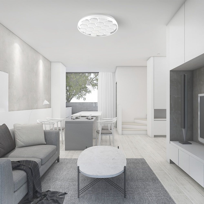 LED Prigušiva stropna svjetiljka LED/60W/230V 3000/4000/6500K + daljinski upravljač