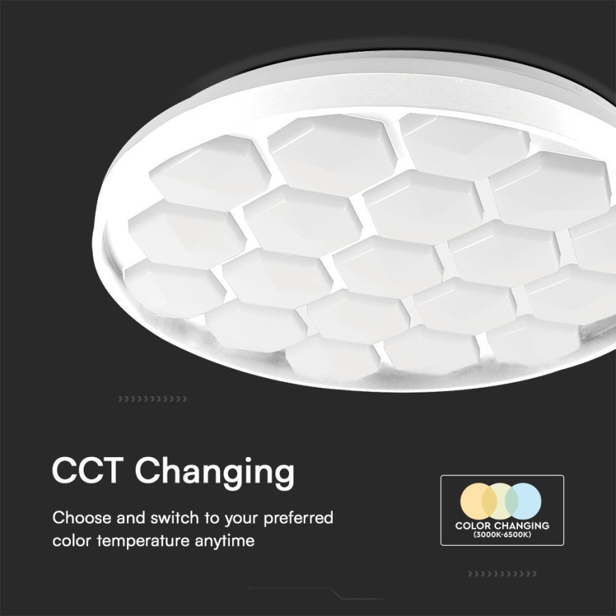 LED Prigušiva stropna svjetiljka LED/60W/230V 3000/4000/6500K + daljinski upravljač