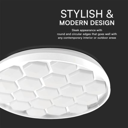 LED Prigušiva stropna svjetiljka LED/60W/230V 3000/4000/6500K + daljinski upravljač