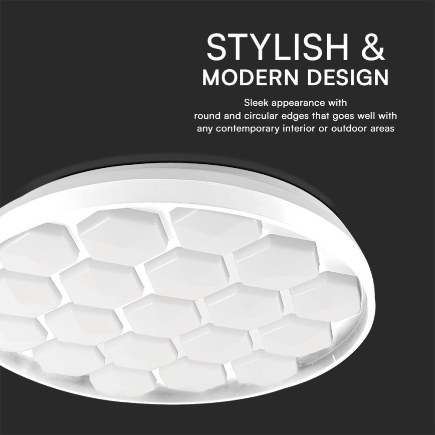 LED Prigušiva stropna svjetiljka LED/60W/230V 3000/4000/6500K + daljinski upravljač