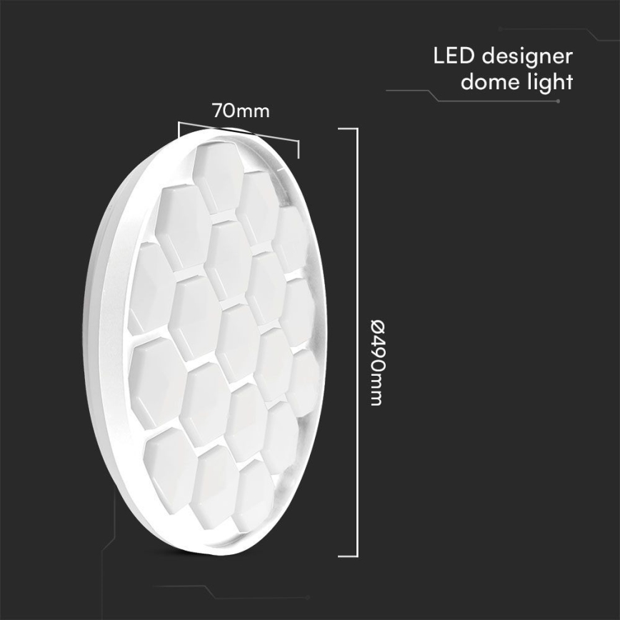 LED Prigušiva stropna svjetiljka LED/60W/230V 3000/4000/6500K + daljinski upravljač