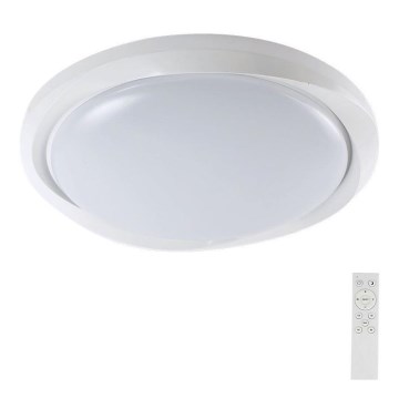 LED Prigušiva stropna svjetiljka LED/60W/230V 3000-6500K 49,2 cm bijela + daljinski upravljač