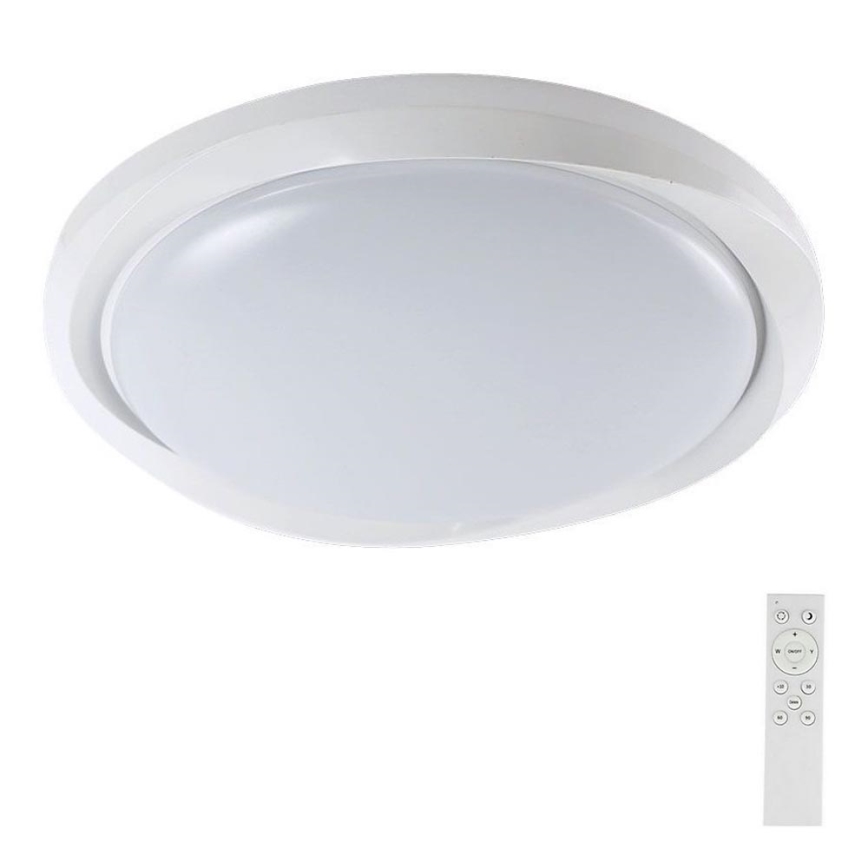 LED Prigušiva stropna svjetiljka LED/60W/230V 3000-6500K 49,2 cm bijela + daljinski upravljač