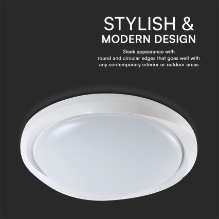 LED Prigušiva stropna svjetiljka LED/60W/230V 3000-6500K 49,2 cm bijela + daljinski upravljač