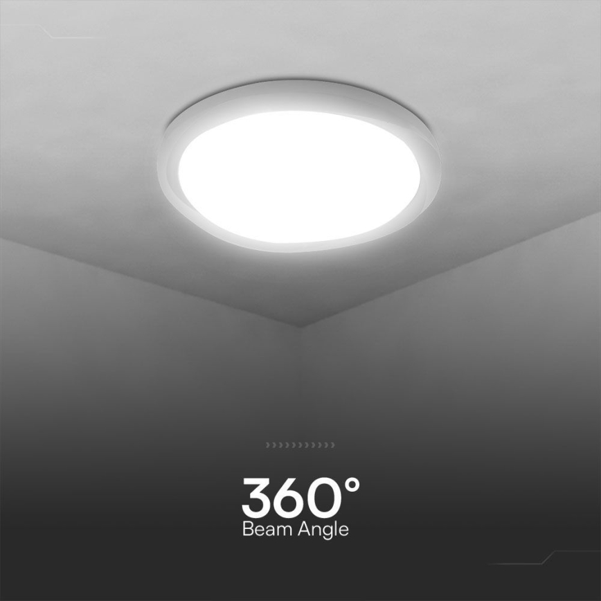 LED Prigušiva stropna svjetiljka LED/60W/230V 3000-6500K 49,2 cm bijela + daljinski upravljač