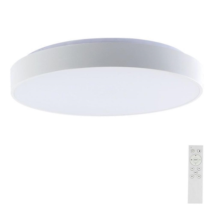 LED Prigušiva stropna svjetiljka LED/60W/230V 3000-6500K 49,5 cm bijela + daljinski upravljač