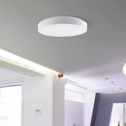 LED Prigušiva stropna svjetiljka LED/60W/230V 3000-6500K 49,5 cm bijela + daljinski upravljač