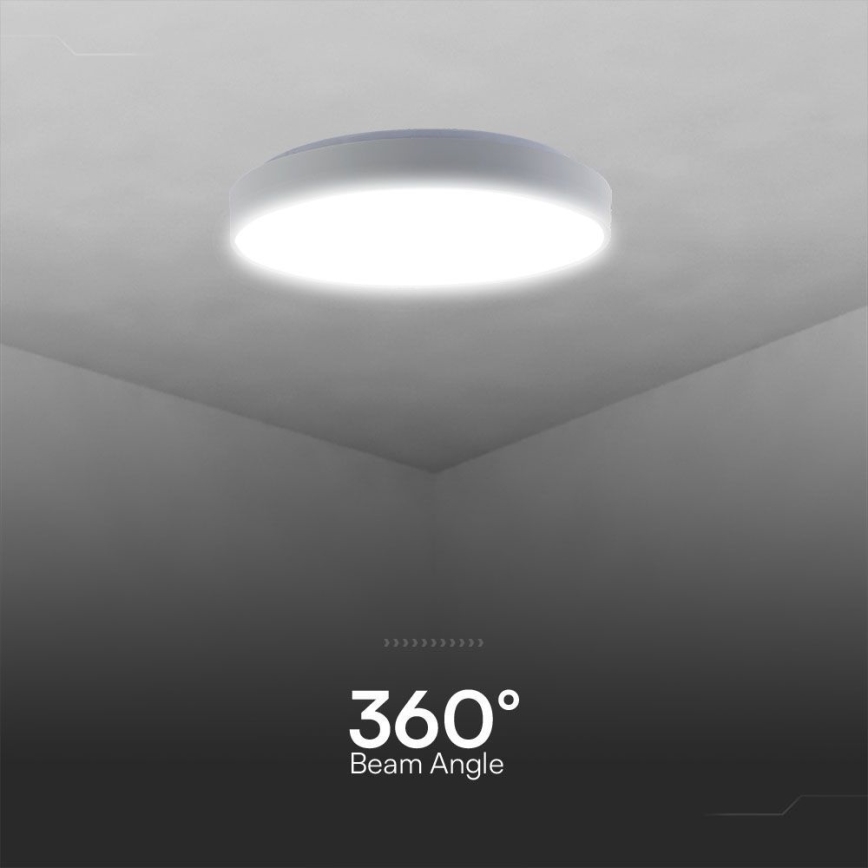 LED Prigušiva stropna svjetiljka LED/60W/230V 3000-6500K 49,5 cm bijela + daljinski upravljač