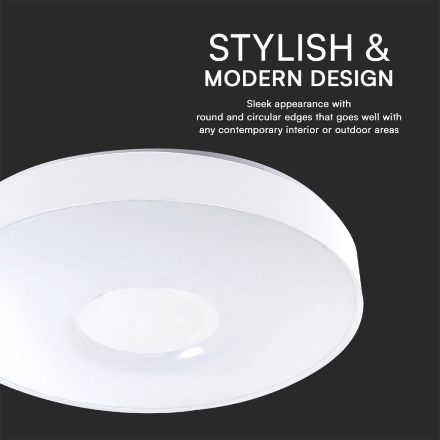 LED Prigušiva stropna svjetiljka LED/60W/230V 3000-6500K 49,5 cm bijela + daljinski upravljač