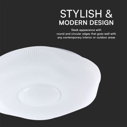 LED Prigušiva stropna svjetiljka LED/60W/230V 3000-6500K 50 cm bijela + daljinski upravljač