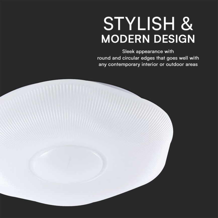 LED Prigušiva stropna svjetiljka LED/60W/230V 3000-6500K 50 cm bijela + daljinski upravljač