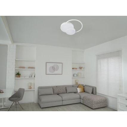 LED Prigušiva stropna svjetiljka LED/60W/230V 3000-6500K bijela + daljinski upravljač