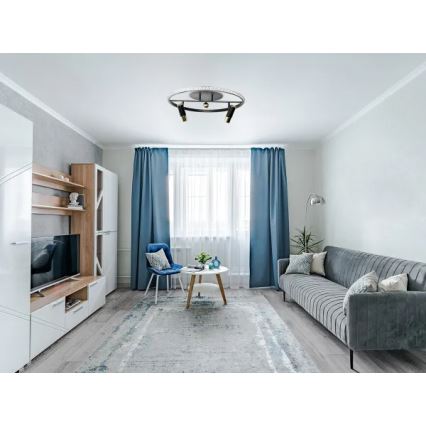 LED Prigušiva stropna svjetiljka LED/60W/230V 3000-6500K crna + daljinski upravljač