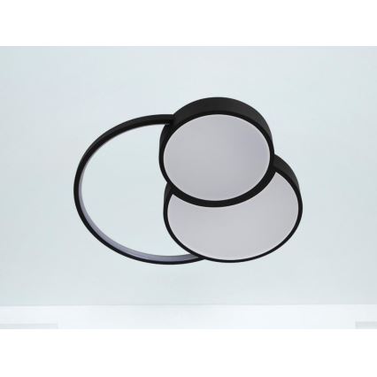 LED Prigušiva stropna svjetiljka LED/60W/230V 3000-6500K crna + daljinski upravljač