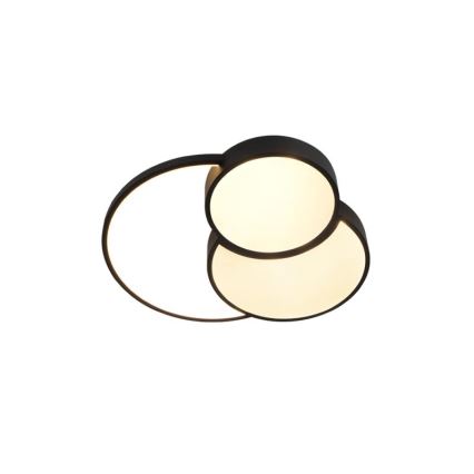 LED Prigušiva stropna svjetiljka LED/60W/230V 3000-6500K crna + daljinski upravljač