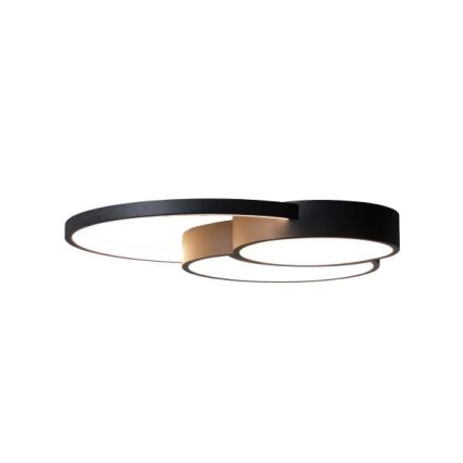 LED Prigušiva stropna svjetiljka LED/60W/230V 3000-6500K crna + daljinski upravljač