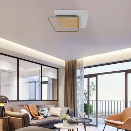 LED Prigušiva stropna svjetiljka LED/60W/230V 3000-6500K + daljinski upravljač