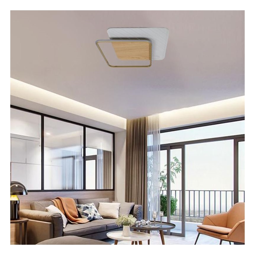 LED Prigušiva stropna svjetiljka LED/60W/230V 3000-6500K + daljinski upravljač