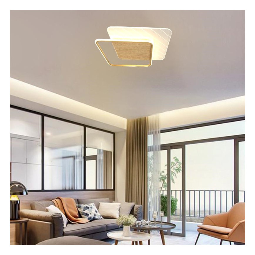 LED Prigušiva stropna svjetiljka LED/60W/230V 3000-6500K + daljinski upravljač