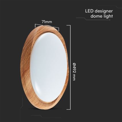 LED Prigušiva stropna svjetiljka LED/60W/230V 3000-6500K pr. 49 cm + daljinski upravljač