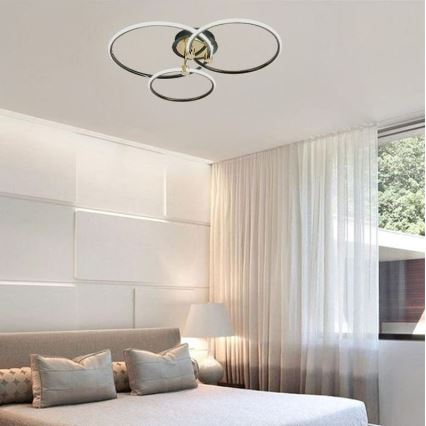 LED Prigušiva stropna svjetiljka LED/64W/230V 3000-6500K + daljinski upravljač