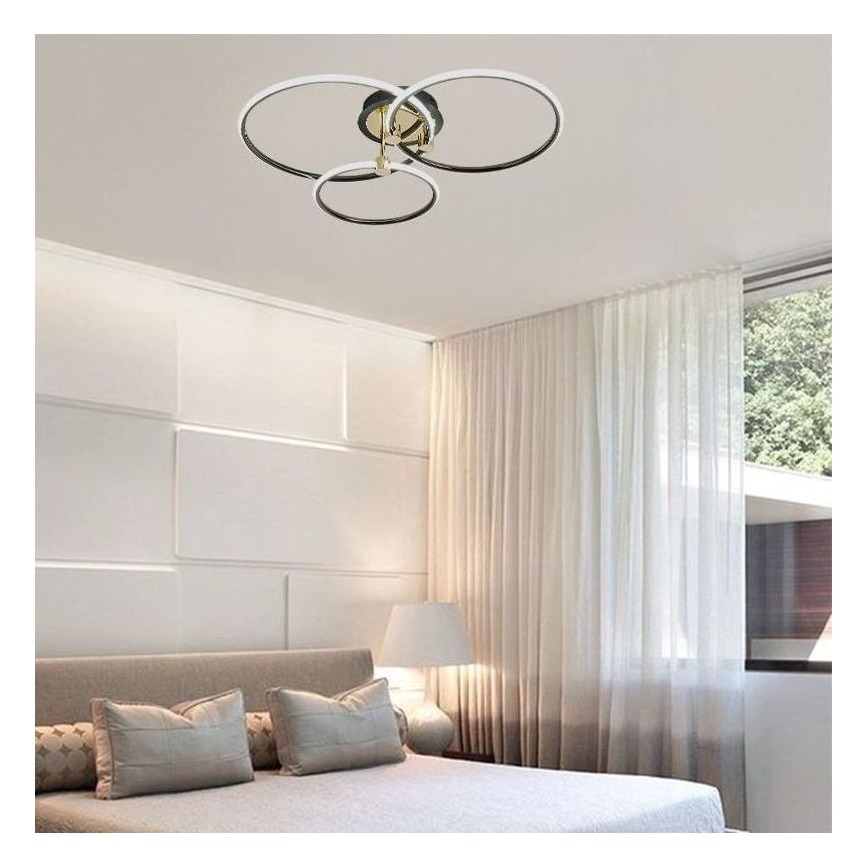 LED Prigušiva stropna svjetiljka LED/64W/230V 3000-6500K + daljinski upravljač