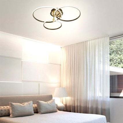 LED Prigušiva stropna svjetiljka LED/64W/230V 3000-6500K + daljinski upravljač