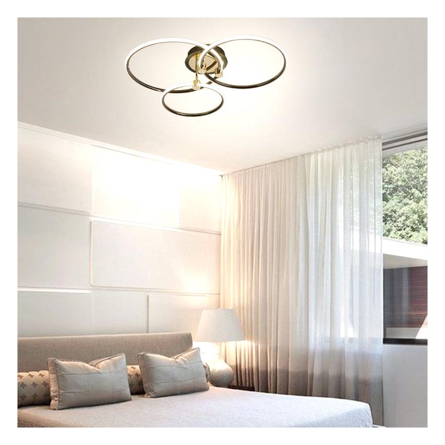 LED Prigušiva stropna svjetiljka LED/64W/230V 3000-6500K + daljinski upravljač