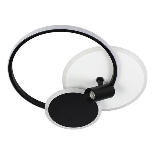 LED Prigušiva stropna svjetiljka LED/65W/230V 3000-6500K bijela/crna + daljinski upravljač