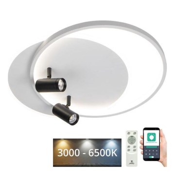 LED Prigušiva stropna svjetiljka LED/65W/230V 3000-6500K bijela + daljinski upravljač