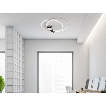 LED Prigušiva stropna svjetiljka LED/65W/230V 3000-6500K bijela + daljinski upravljač