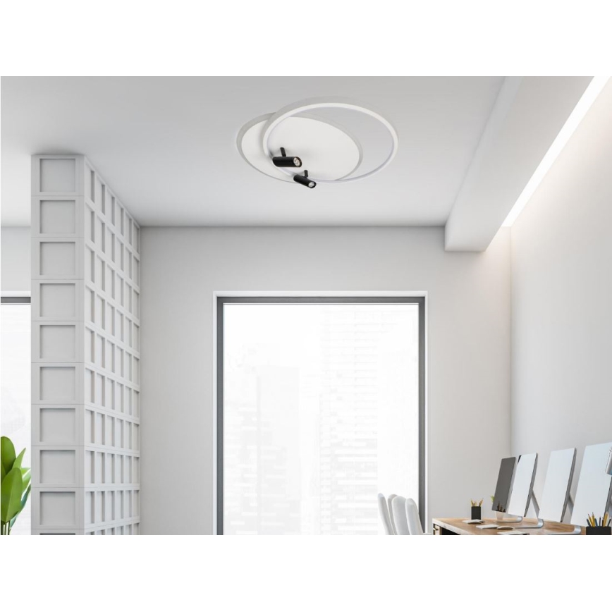 LED Prigušiva stropna svjetiljka LED/65W/230V 3000-6500K bijela + daljinski upravljač