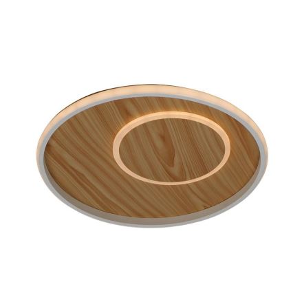 LED Prigušiva stropna svjetiljka LED/65W/230V 3000-6500K smeđa +daljinski upravljač